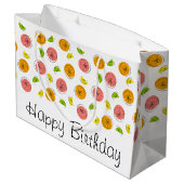 Citrus Multi Happy Anniversaire sac cadeau grand (Dos Angle)