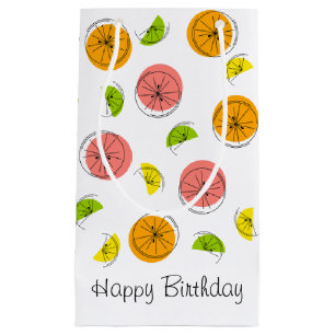 Citrus Multi Happy Anniversaire sac cadeau petit