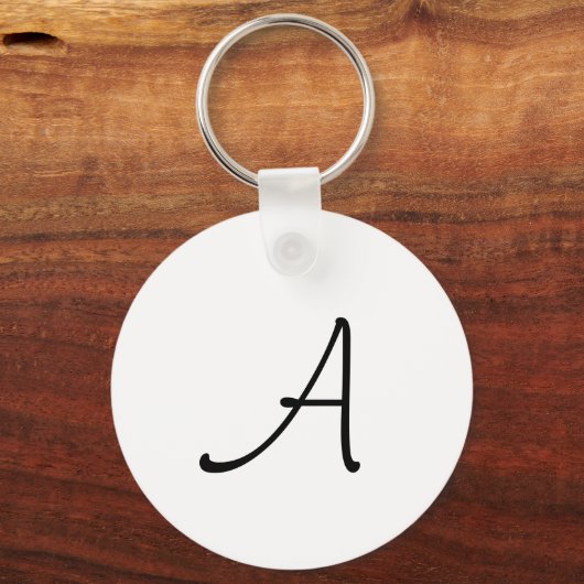 Citrus Multi monogram achterzijde aluminium cirkel Sleutelhanger (Achterkant)