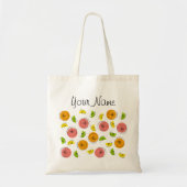 Citrus Multi-Name tweezijdige canvas tas (Voorkant)