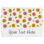 Citrus Multi Text cadeau grote tas Groot Cadeauzakje (Achterkant)