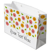 Citrus Multi Text cadeau grote tas Groot Cadeauzakje (Achterkant Gekanteld)