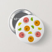 Citrus Multi-toets Ronde Button 5,7 Cm (Voorkant /achterkant)
