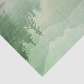 Citrus N Green Mountains Forest Landscape Accent Tissuepapier (Detail)