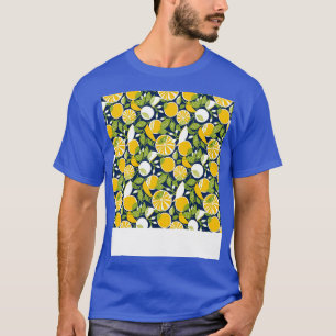Citrus Naadloze Patroon Citroen Limoen Sinaasappel T-shirt