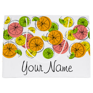 Citrus Nom sac cadeau grand