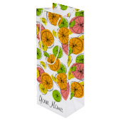 Citrus Nom sac cadeau vin (Dos Angle)