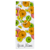 Citrus Nom sac cadeau vin (Dos)