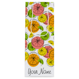 Citrus Nom sac cadeau vin