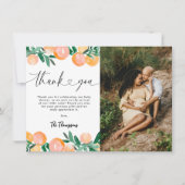 Citrus Orange Baby shower Merci Photo (Devant)
