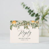 Citrus orange botanique moderne rustique RSVP (Debout devant)