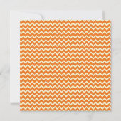Citrus Orange Chevron Invitations de fête d'annive (Dos)