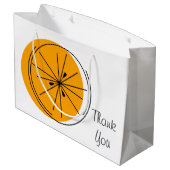 Citrus Orange Merci sac cadeau grand (Dos Angle)