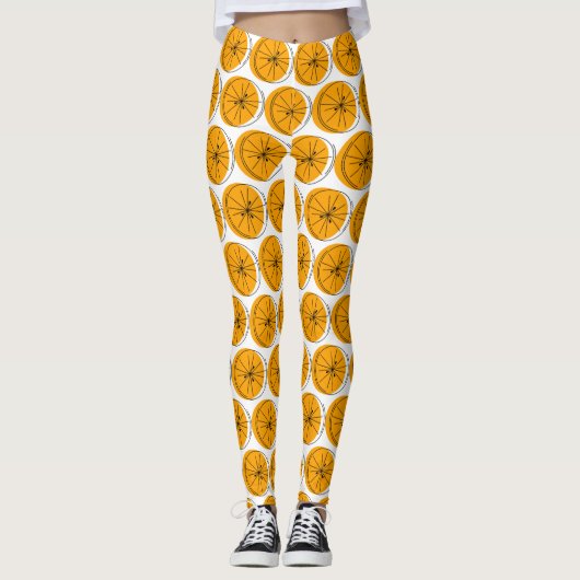 Citrus Orange Multi leggings (Devant)