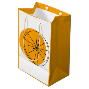 Citrus Orange sac cadeau moyen orange