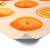 Citrus Oranje Art Poster (Hoek)