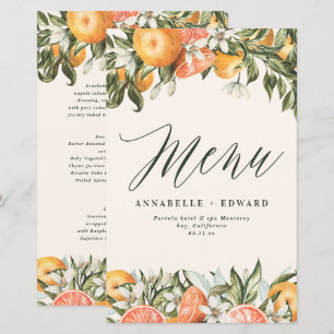 Citrus oranje botanische moderne rustige
