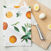 Citrus Oranje en Leaves Kitchen Towelen Theedoek (Quarter Fold)