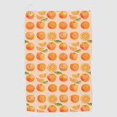 Citrus Oranje Fruitenvun Golfhanddoek (Voorkant)