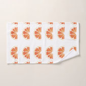 Citrus Oranje Grapefruit Slice Art Bad Handdoek (Handdoek)