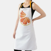 Citrus Oranje Grapefruit Slice Art Schort (Insitu)