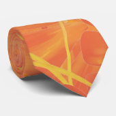Citrus Oranje Grapefruit Slice Art Stropdas (Opgerold)