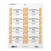 Citrus Oranje Scent Soap Business Art Label (Full Sheet)