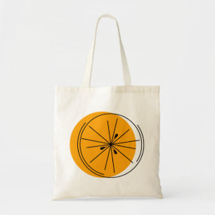 Citrus Oranje tweezijdige canvas tas