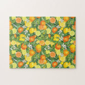 Citrus Orchard Harvest:  Lemon & Orange pattern Legpuzzel (Horizontaal)