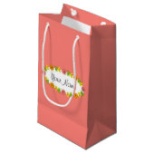 Citrus Oval Rose Nom sac cadeau petit (Devant Angle)