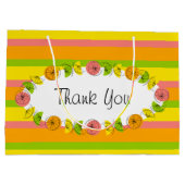Citrus Oval Stripe Classic Hartelijk dank Groot Cadeauzakje (Achterkant)