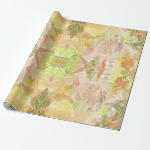 Citrus Pastel Designer Print Herhaal patroon Cadeaupapier