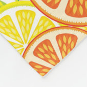 Citrus Pattern 2 Fleece Deken (Hoek)