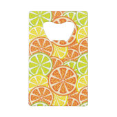 Citrus Pattern 2 Kredietkaart Flessenopener (Voorkant)