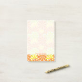 Citrus Pattern 2 Post-it® Notes (Op bureau)