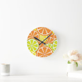 Citrus Pattern 2 Ronde Klok (Huis)