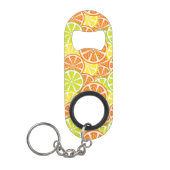 Citrus Pattern 2 Sleutelhanger Flessenopener (Voorkant)