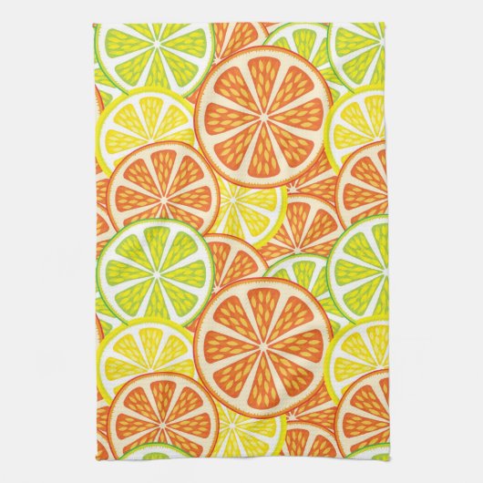 Citrus Pattern 2 Theedoek (Verticaal)