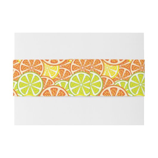 Citrus Pattern 2 Uitnodigingen Wikkel (Achterkant Voorbeeld)