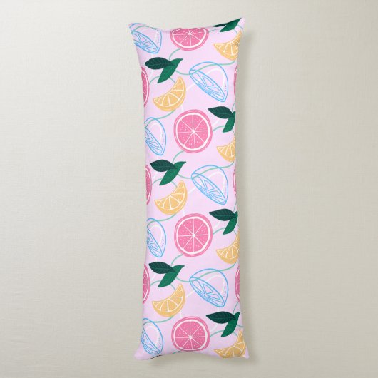 Citrus Pattern Body Pillow Lichaamskussen (Achterkant (Verticaal))
