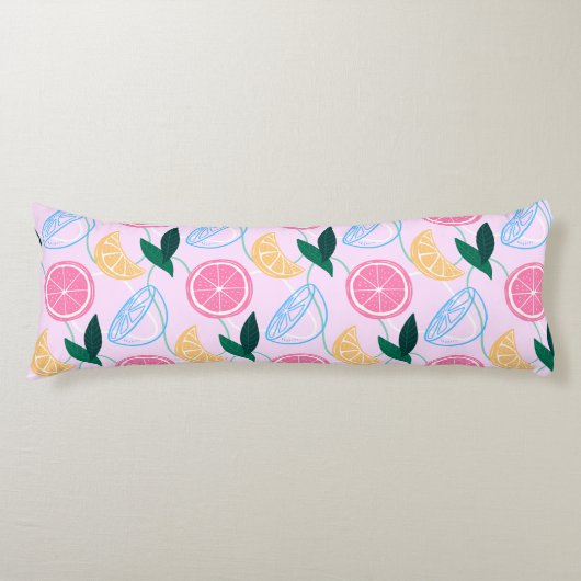 Citrus Pattern Body Pillow Lichaamskussen (Voorkant)