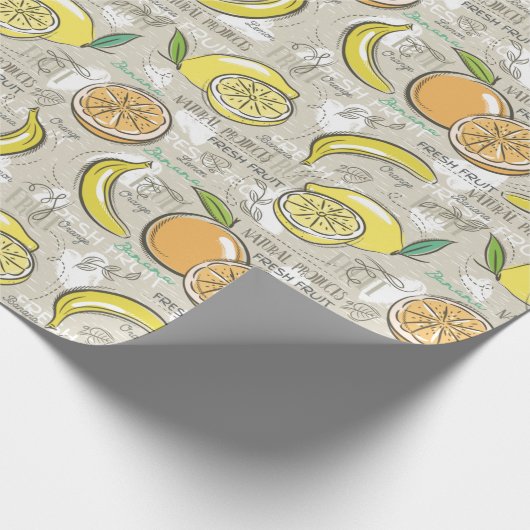Citrus Pattern Cadeaupapier (Hoek)