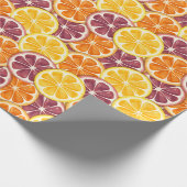Citrus pattern cadeaupapier (Hoek)