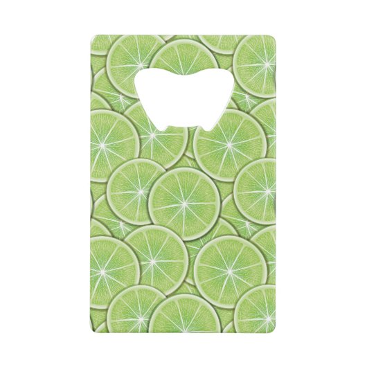 Citrus Pattern Kredietkaart Flessenopener (Voorkant)