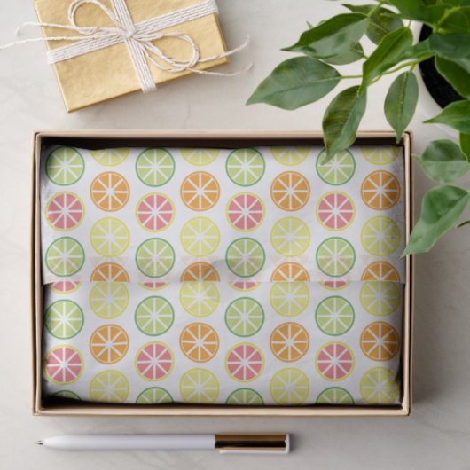 Citrus Pattern-weefselpatroon Tissuepapier (Geschenk)