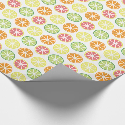 Citrus Pattern Wrapping Paper Cadeaupapier (Hoek)