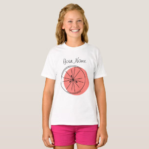 Citrus Pink Name meiden t-shirt