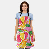 Citrus Pink Polka Dot  Schort (Gedragen)