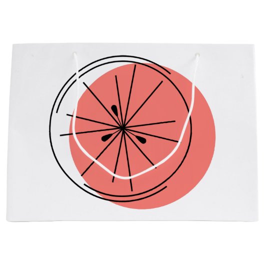 Citrus Pink sac cadeau grand (Devant)