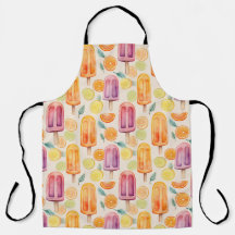 Citrus Popsicle Delight – Watercolor Frozen Treats